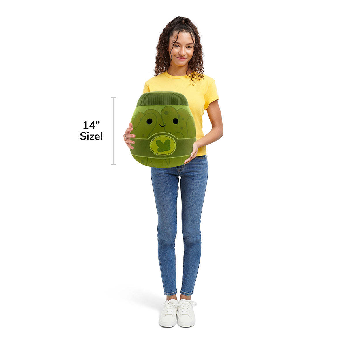 Squishmallows 14" Zaid the Green Pickle Jar | Jazwares