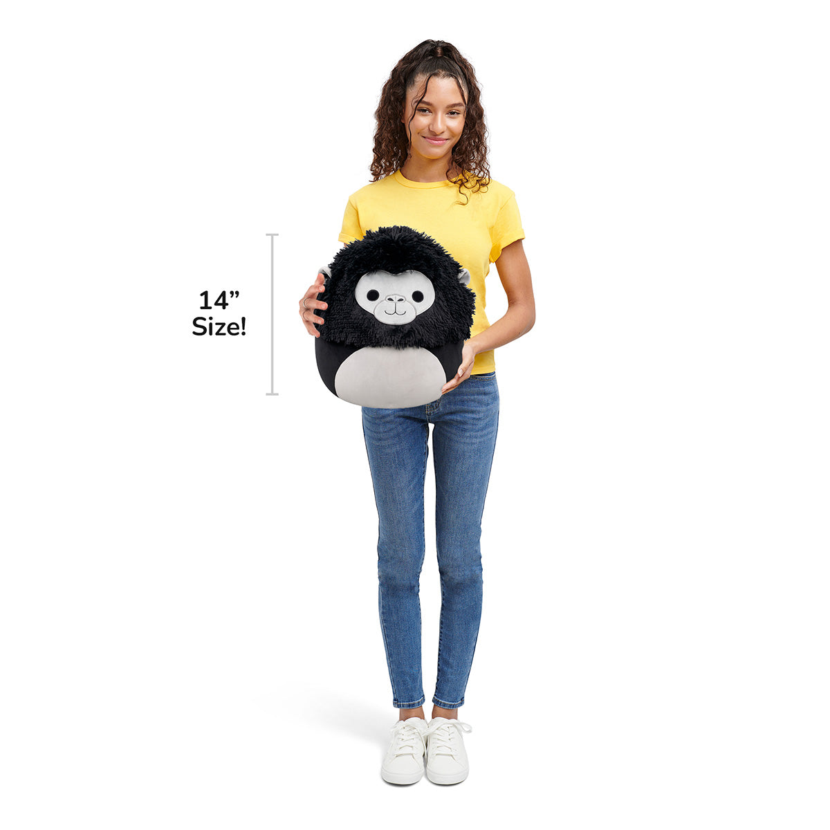 Squishmallows 14" Aron the Black Gorilla | Jazwares