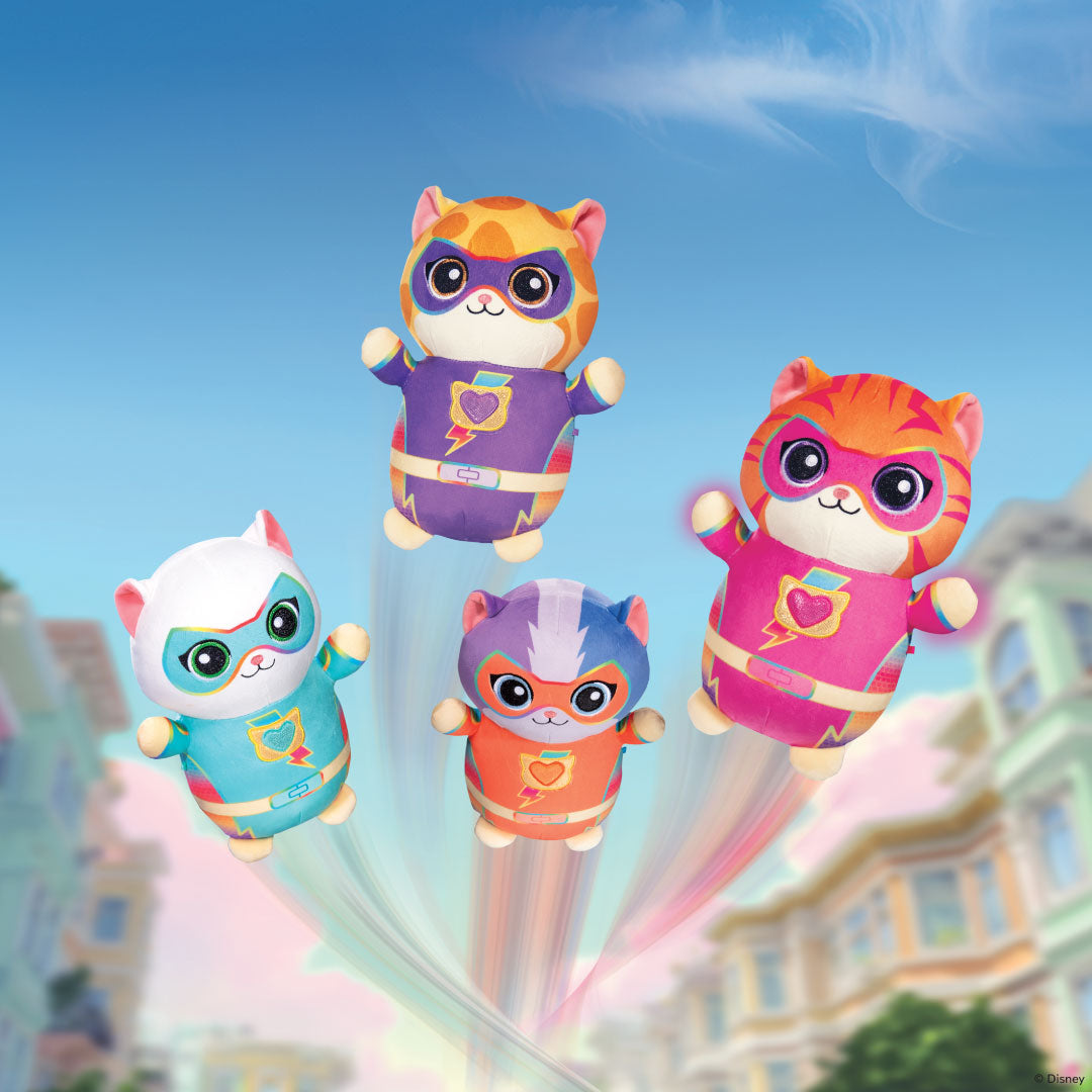 Squishmallows Disney SuperKitties 10" Sparks HugMees | Jazwares