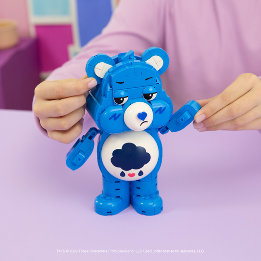 Care Bears Grumpy Bear Building Set - 7-Inch Buildable Articulated Fig