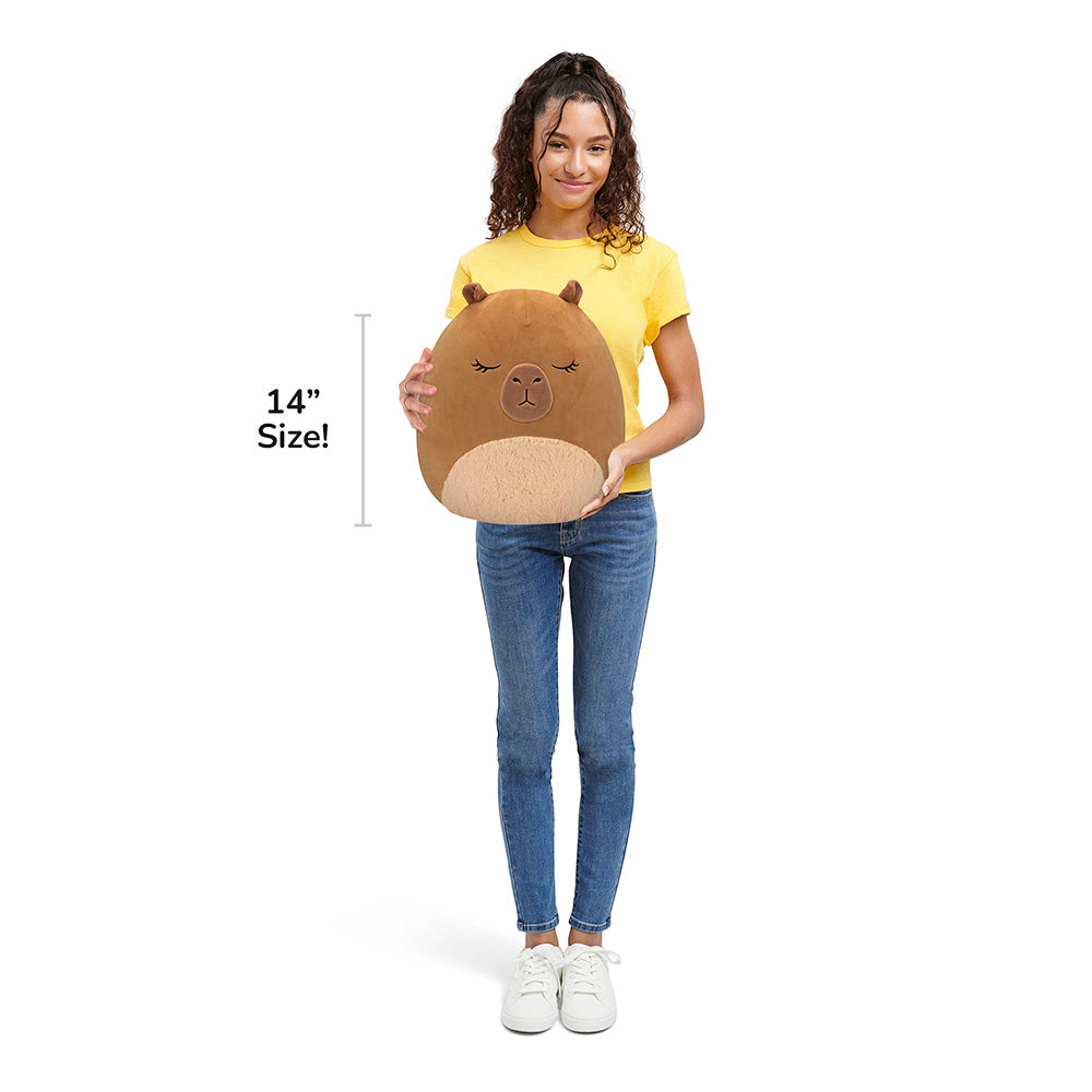 Squishmallows 14" Lijjian the Brown Capybara| Jazwares