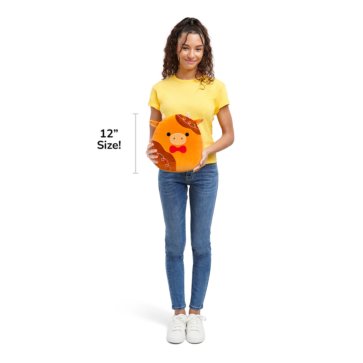 Squishmallows 12" Jericho the Gingerbread Cow | Jazwares