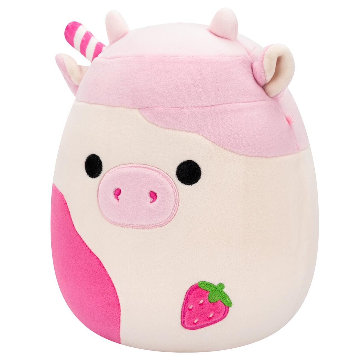 Squishmallows 8" Select Series Caedyn the Strawberry Milk Scented Cow | Jazwares
