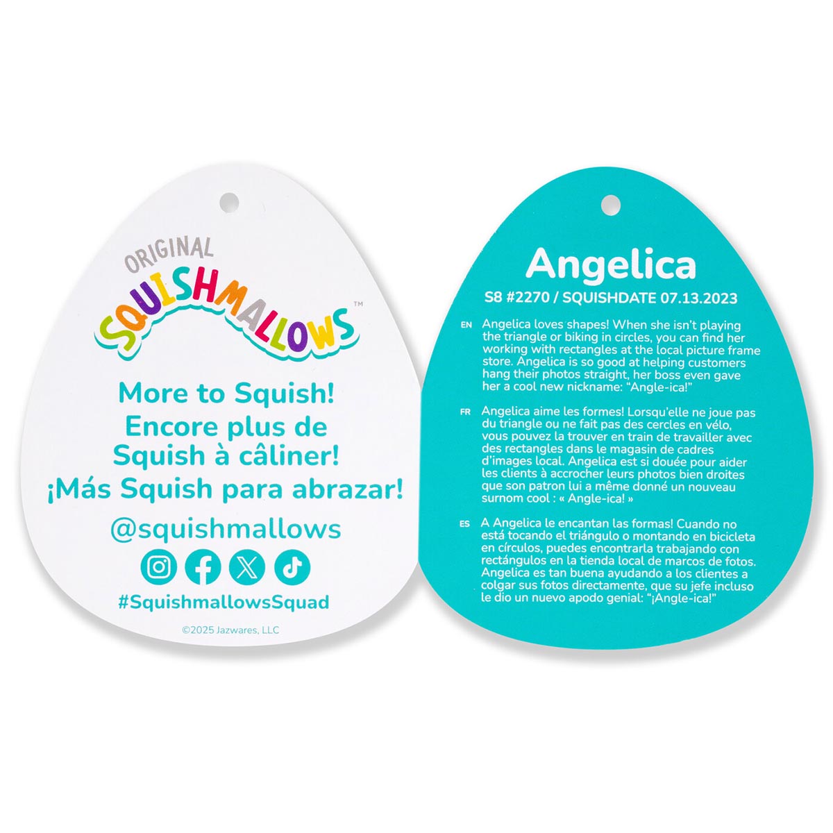 Squishmallows 8" Angelica the Pink Frozen Yogurt | Jazwares