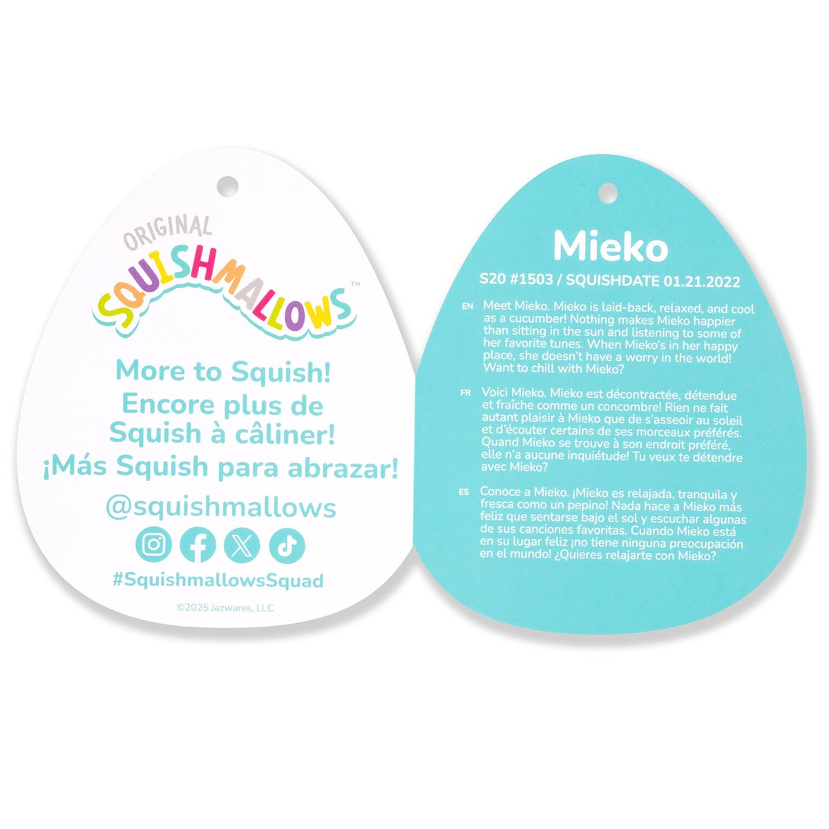 Squishmallows 20-Inch Mieko the Pina Colada in Coconut | Jazwares