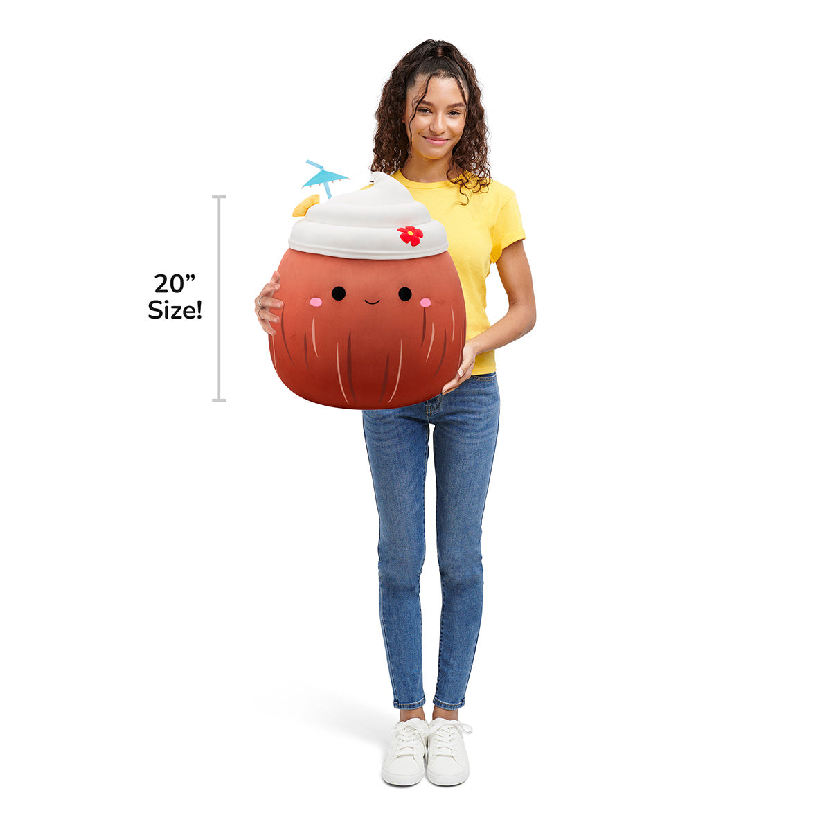 Squishmallows 20-Inch Mieko the Pina Colada in Coconut | Jazwares