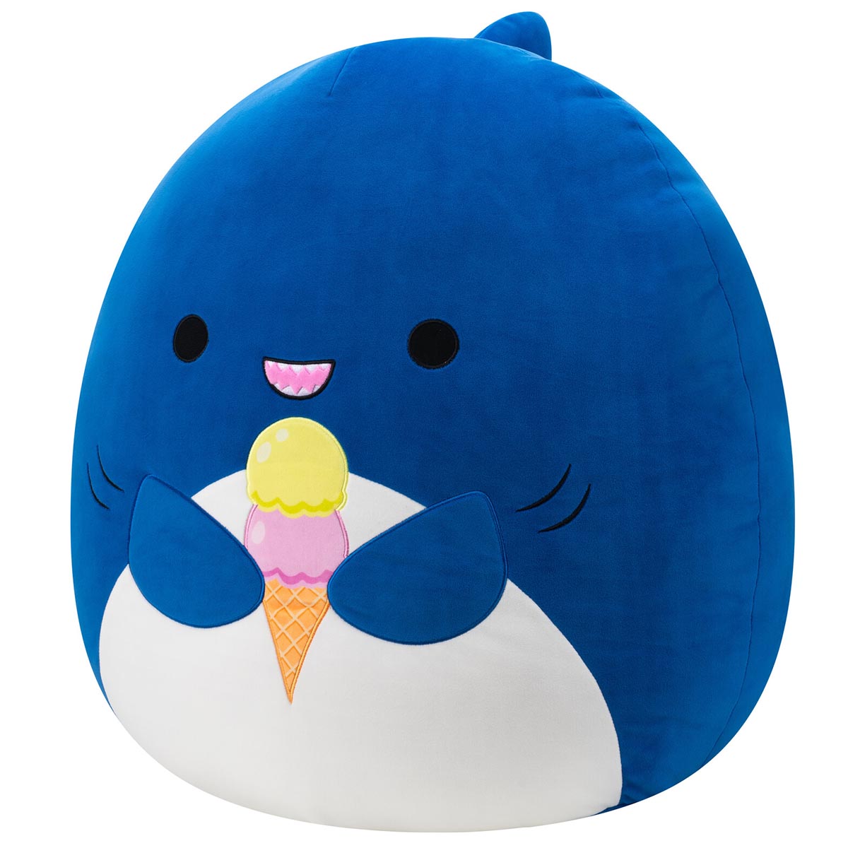 Squishmallows 20" Mav the Blue Shark Holding Ice Cream | Jazwares