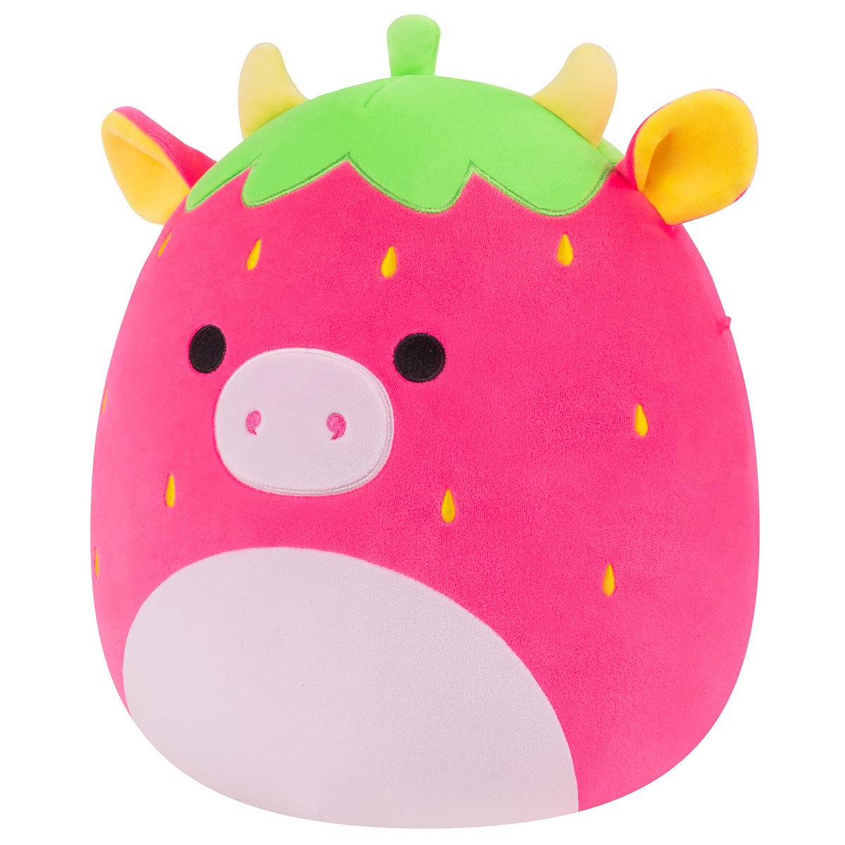 Squishmallows 12" Cleary the Hot Pink Strawberry Cow | Jazwares