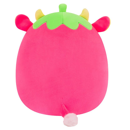 Squishmallows 12" Cleary the Hot Pink Strawberry Cow | Jazwares
