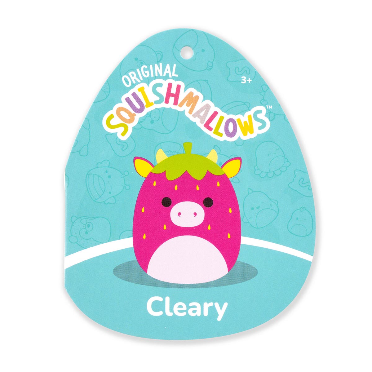 Squishmallows 12" Cleary the Hot Pink Strawberry Cow | Jazwares
