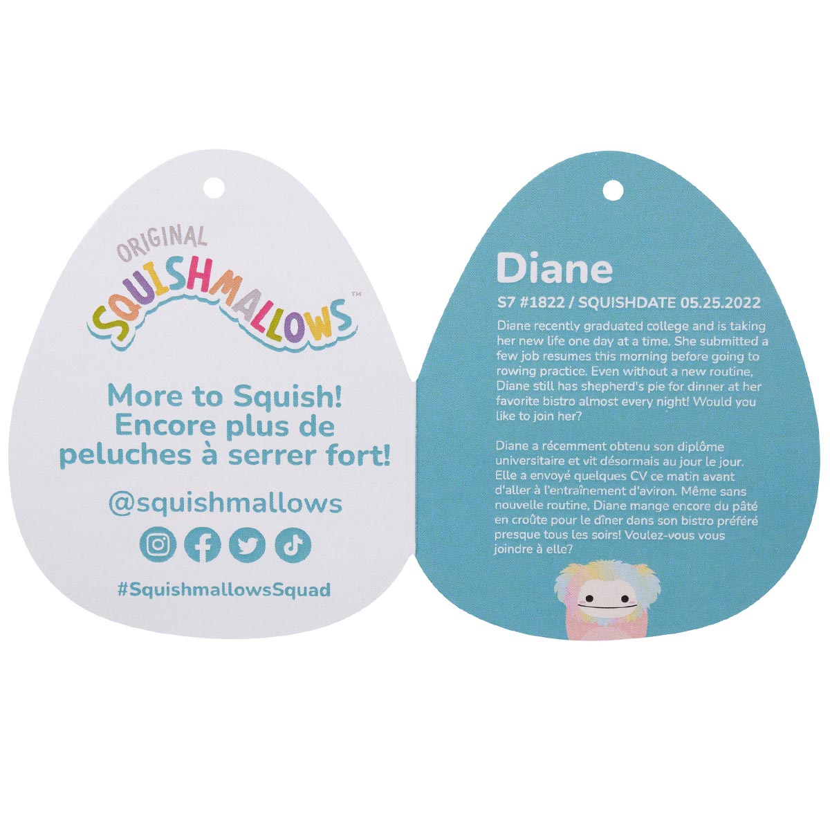 Squishmallows 20" Diane the Peach Bigfoot | Jazwares