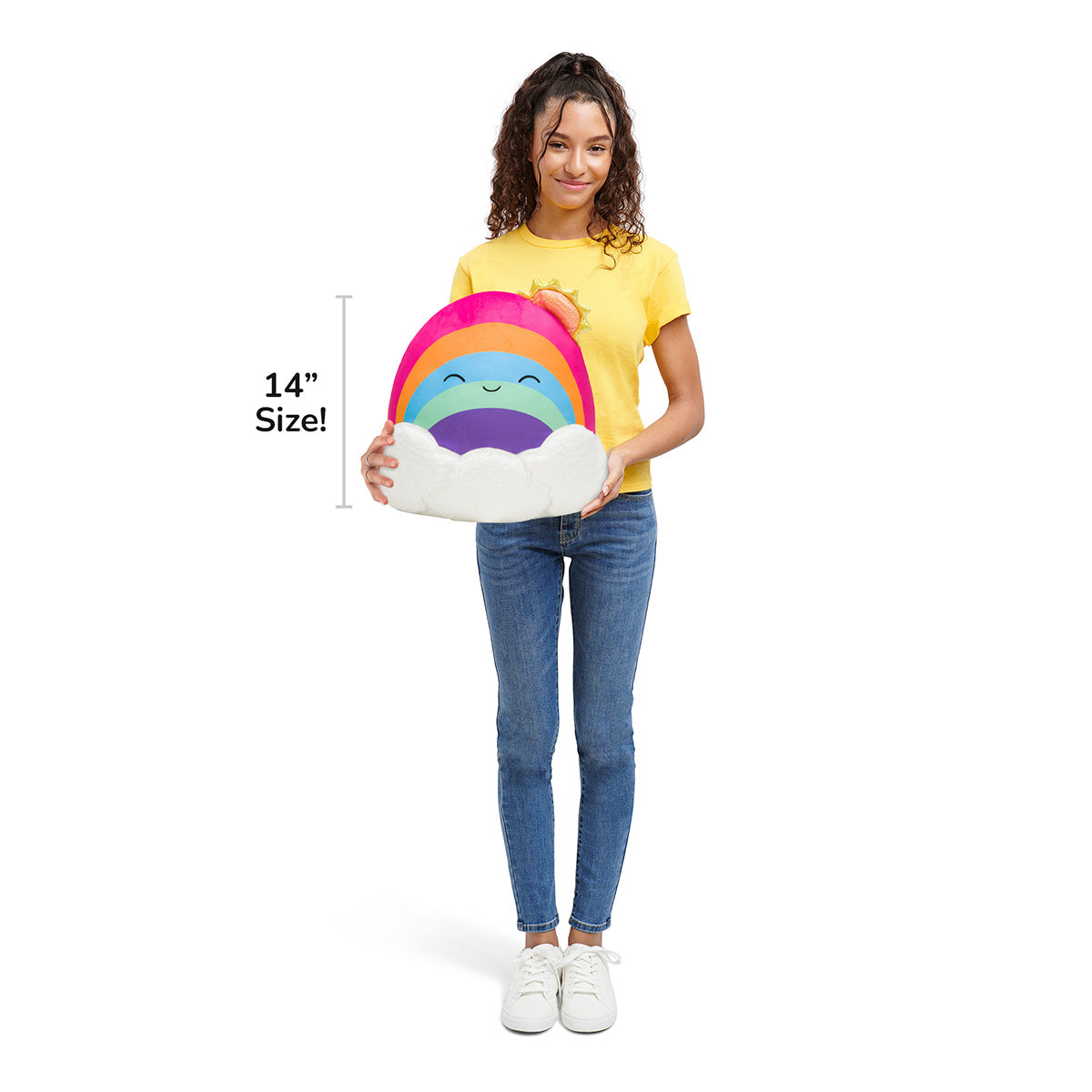 Squishmallows 14" Belina the Rainbow Cloud | Jazwares