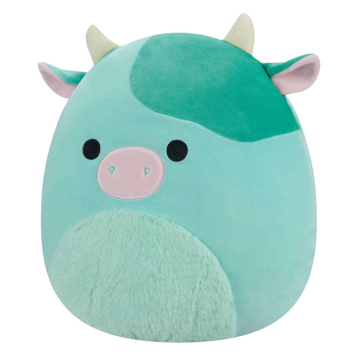 Squishmallows 14" Seamus the Green Cow with Fuzzy Belly | Jazwares