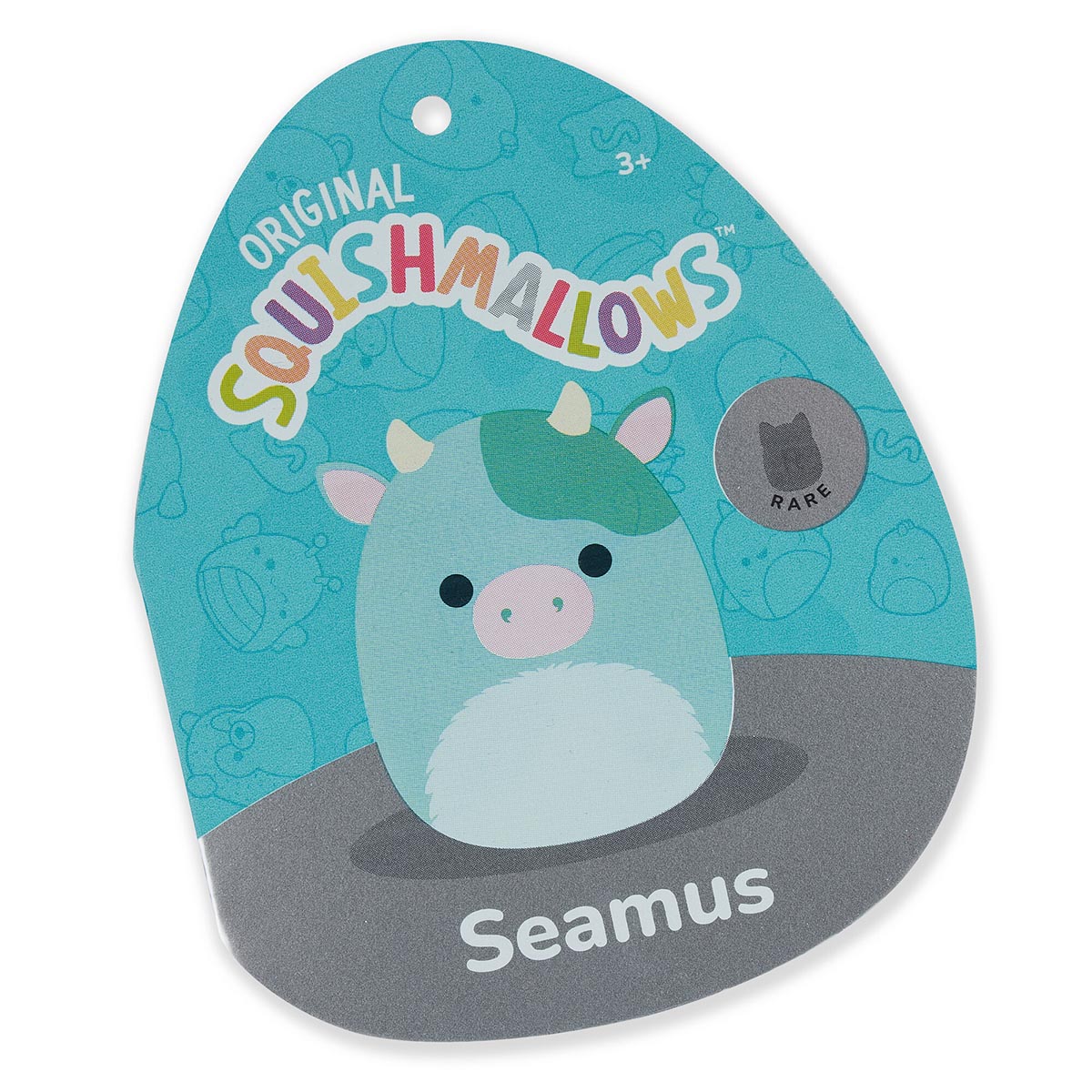 Squishmallows 14" Seamus the Green Cow with Fuzzy Belly | Jazwares