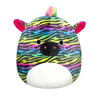 Squishmallows 14" Safiyah the Rainbow Zebra | Jazwares