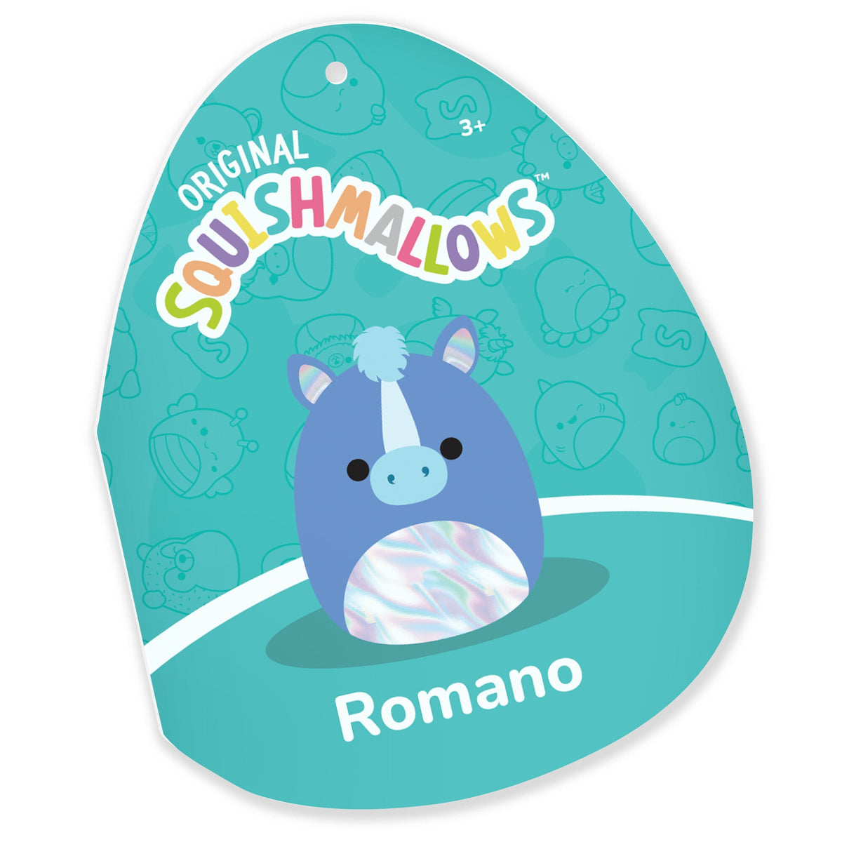 Squishmallows 16" Mythical Creature Romano the Blue Hippocampus | Jazwares
