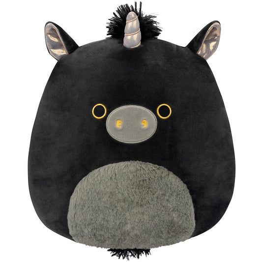 Squishmallows 12" Nicolita the Black and Gold Unicorn | Jazwares