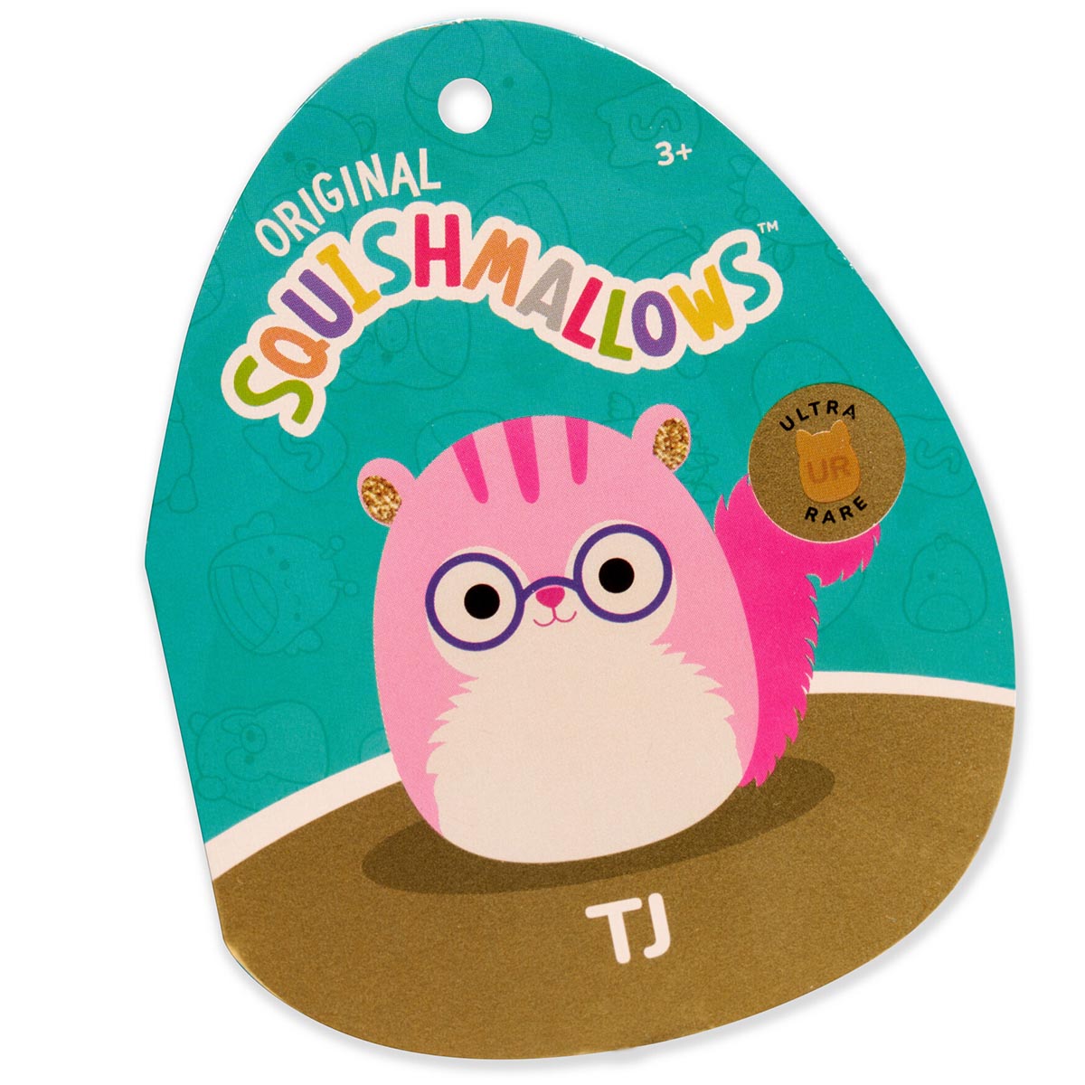 Squishmallows 12" TJ the Pink Squirrel with Glasses | Jazwares