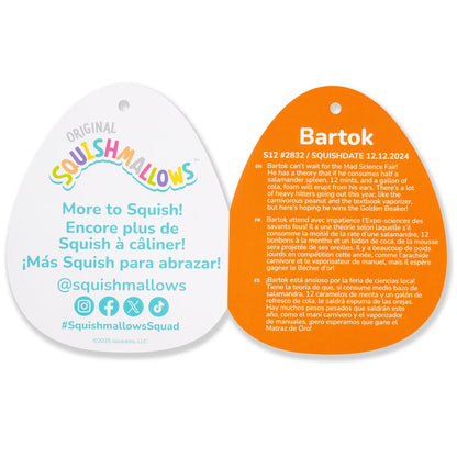 Squishmallows 12" Bartok the Green Monster Latte | Jazwares