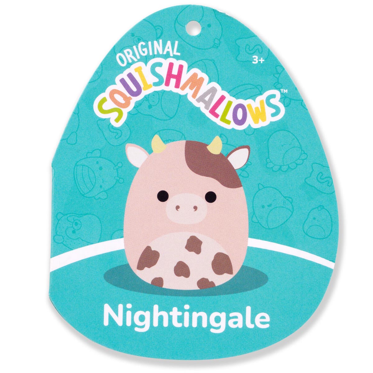 Squishmallows 14" Nightingale the Brown Cow with Spots | Jazwares