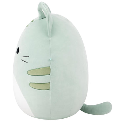 Squishmallows 16" Chase the Green Tabby Cat | Jazwares