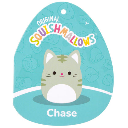 Squishmallows 16" Chase the Green Tabby Cat | Jazwares
