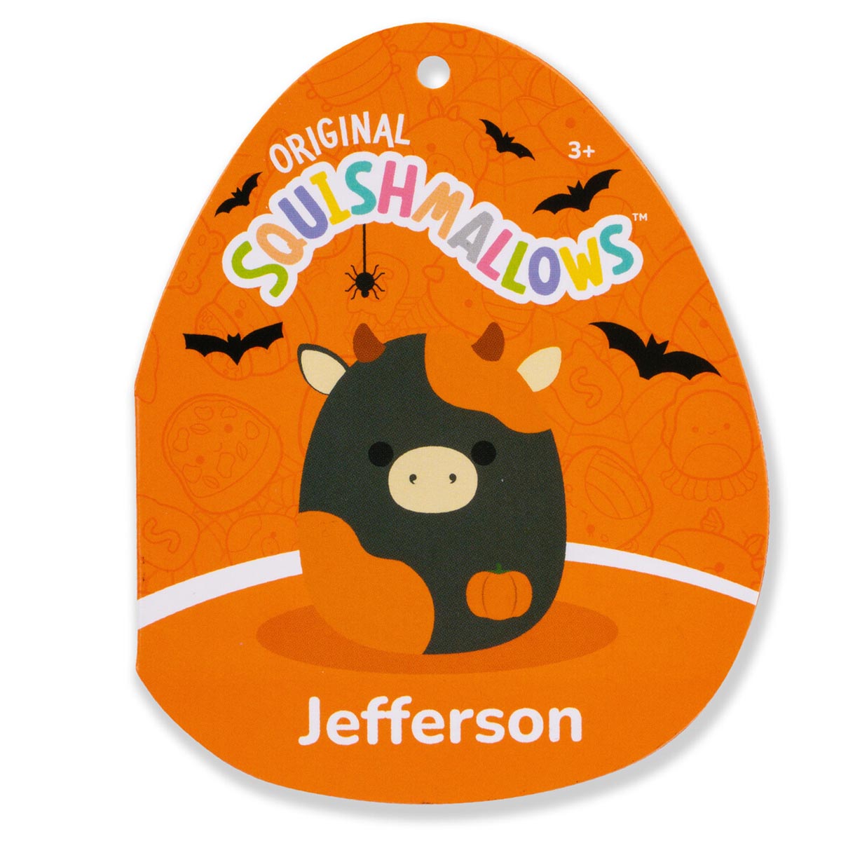 Squishmallows 14" Jefferson the Black and Orange Cow | Jazwares