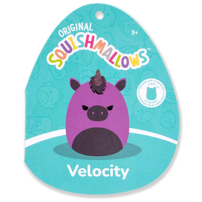 Squishmallows 14" Velocity the Purple and Black Unicorn | Jazwares