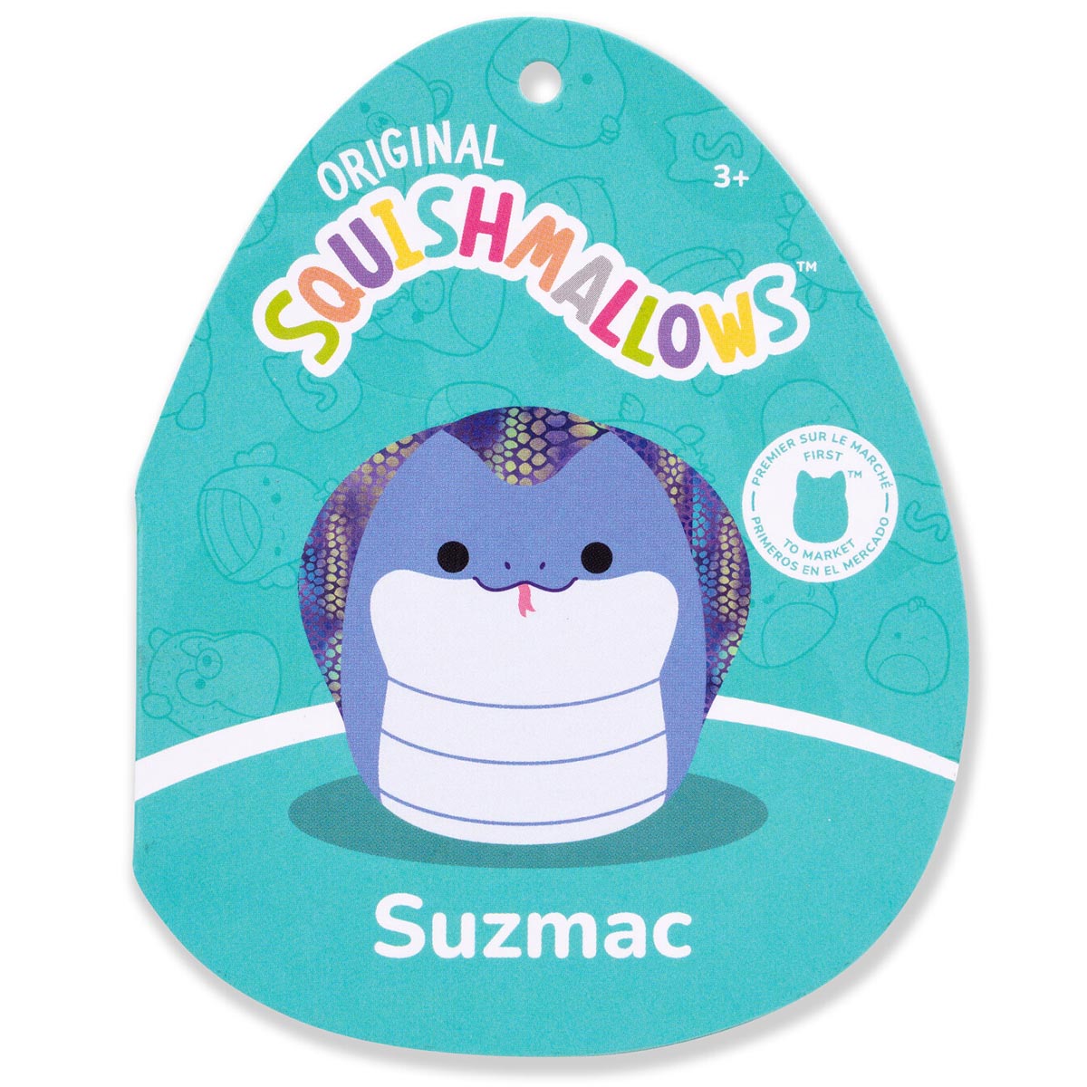 Squishmallows 14" Suzmac the Blue Cobra | Jazwares