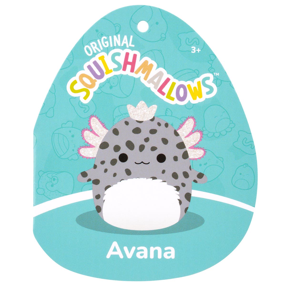 Squishmallows 12" Avana the Spotted Axolotl with Silver Crown | Jazwares