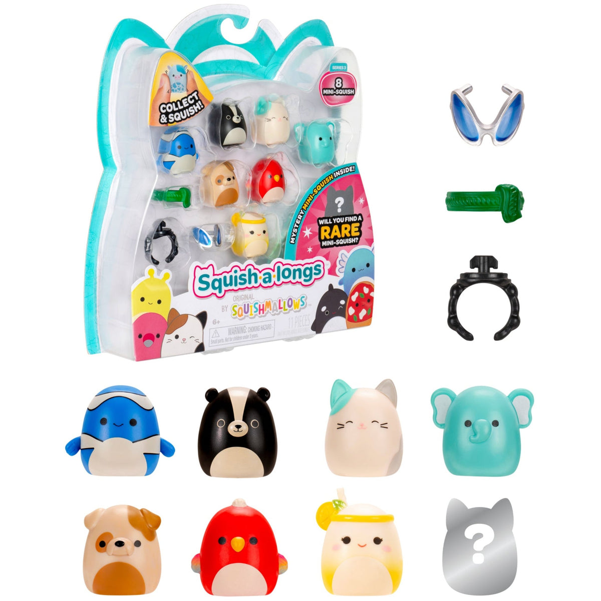 Squish-a-longs Mini-Squish 8-Pack Style 4 | Jazwares