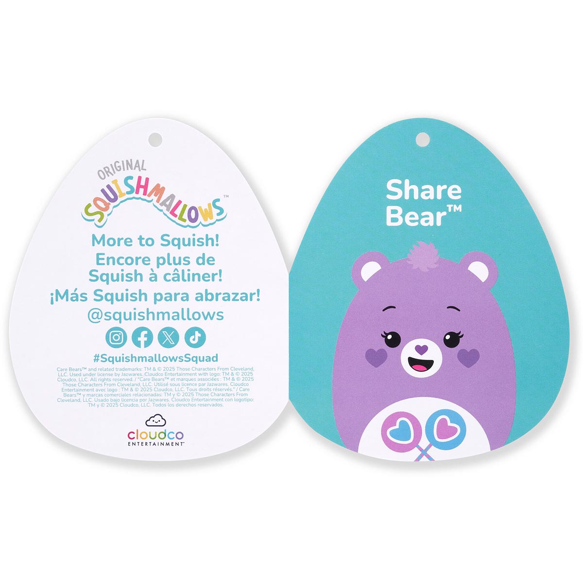 Squishmallows Care Bears Share Bear | Jazwares