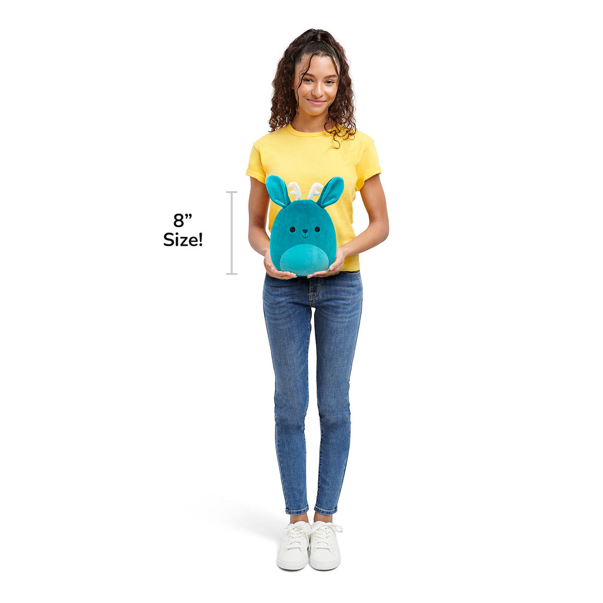 Squishmallows 8" Aspen the Sea Green Jackalope with Iridescent Horns | Jazwares