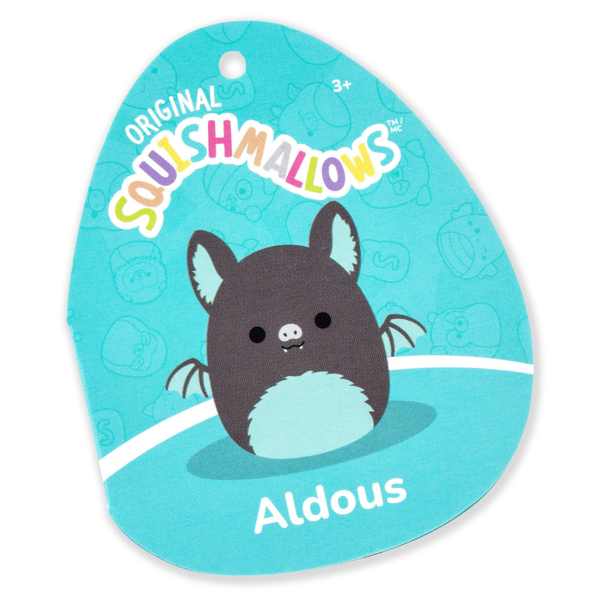 Squishmallows 12" Aldous the Black and Teal Fruit Bat | Jazwares