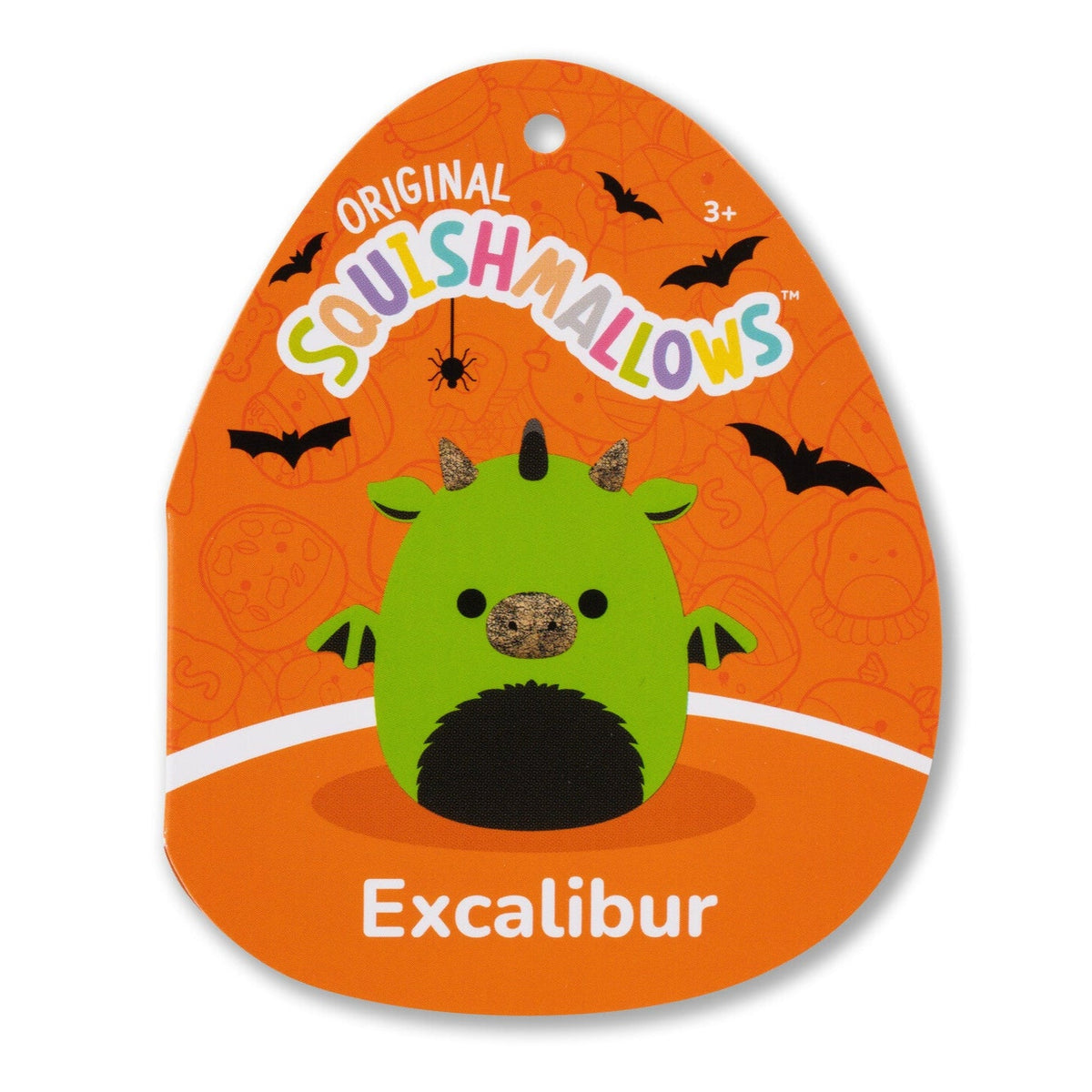 Squishmallows 8-Inch Excalibur the Neon Green Dragon | Jazwares