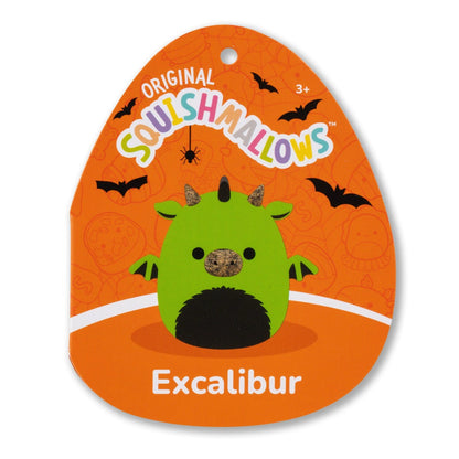 Squishmallows 8-Inch Excalibur the Neon Green Dragon | Jazwares