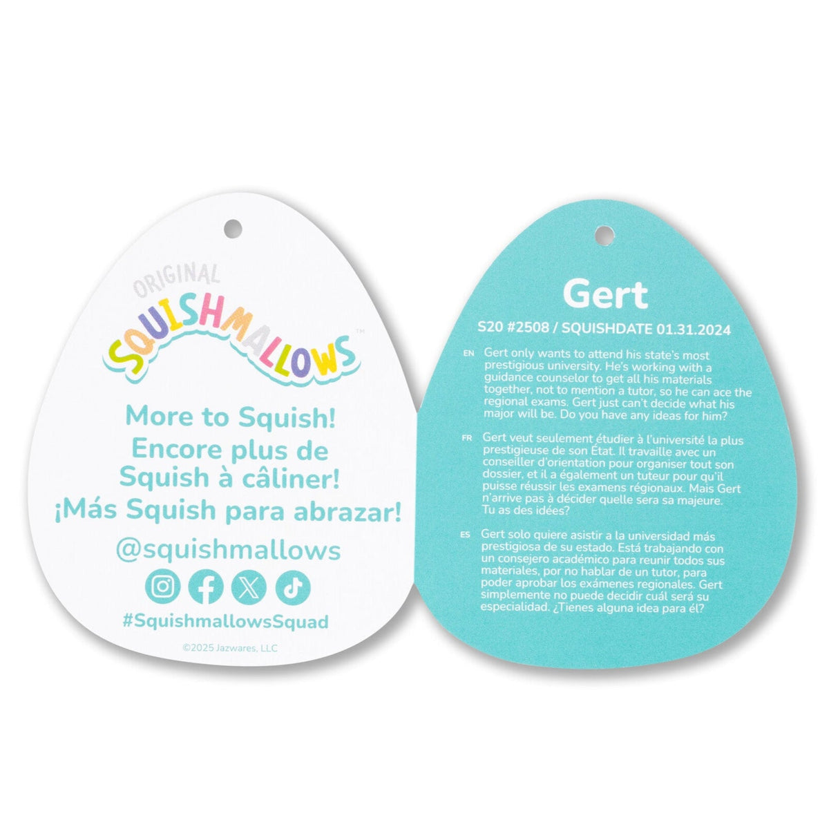 Squishmallows 20-Inch Gert the Maroon and Black Mushroom | Jazwares