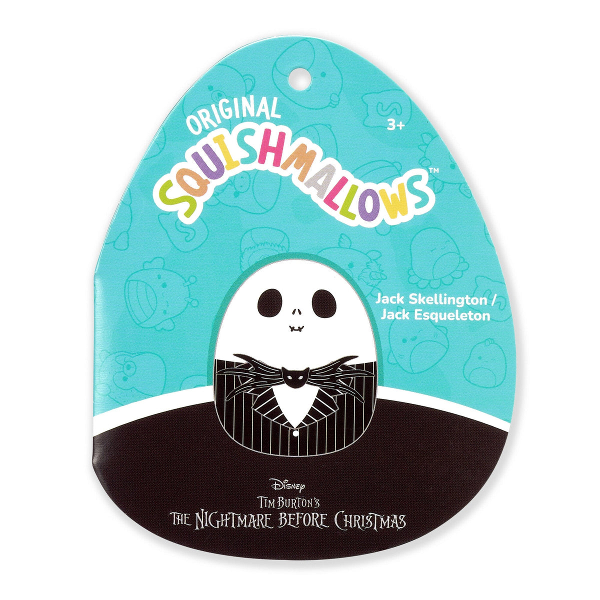 Squishmallows 3.5-Inch Disney Jack Skellington and Sally Clip 2-Pack | Jazwares