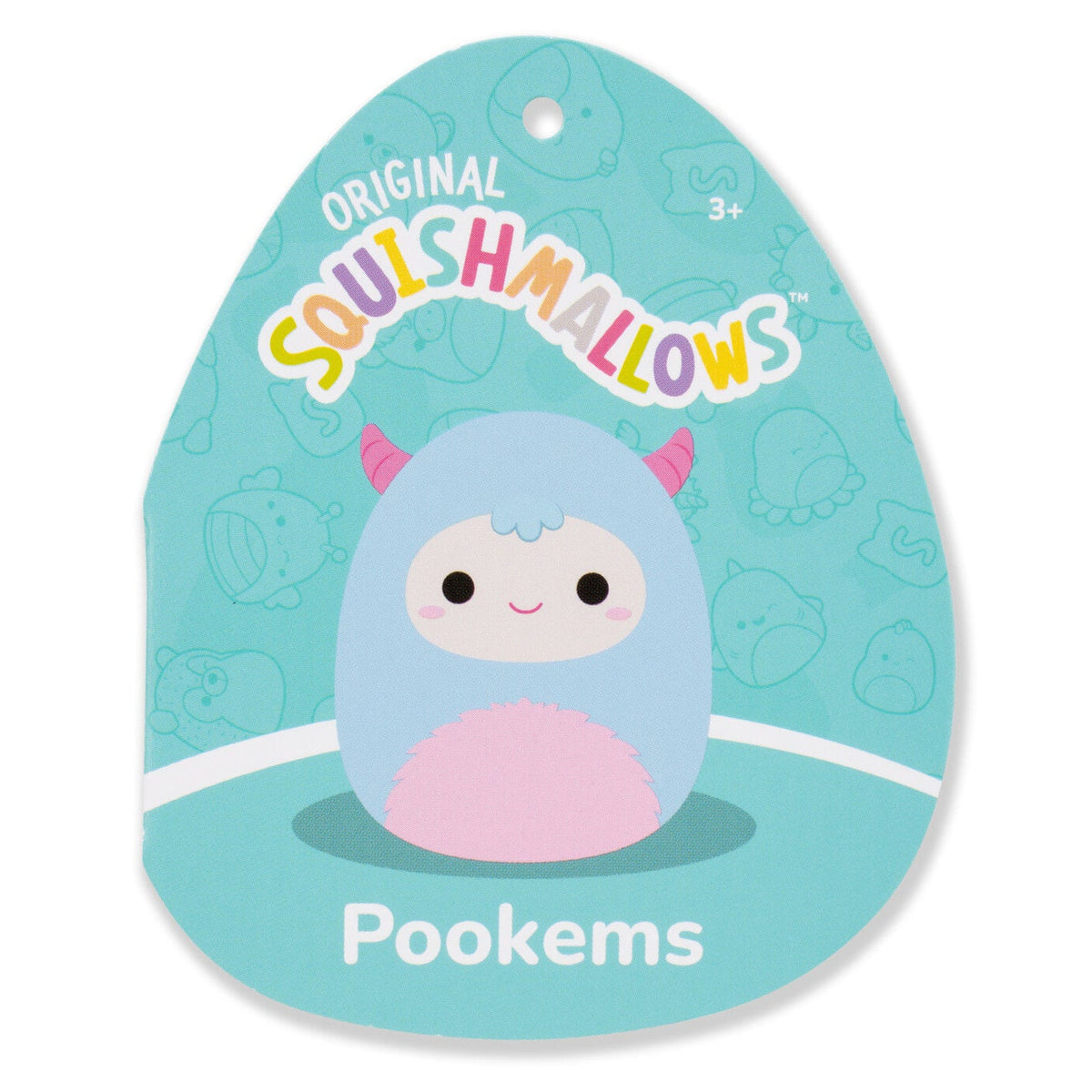 Squishmallows 3.5-Inch Pookems the Blue Yeti Clip | Jazwares