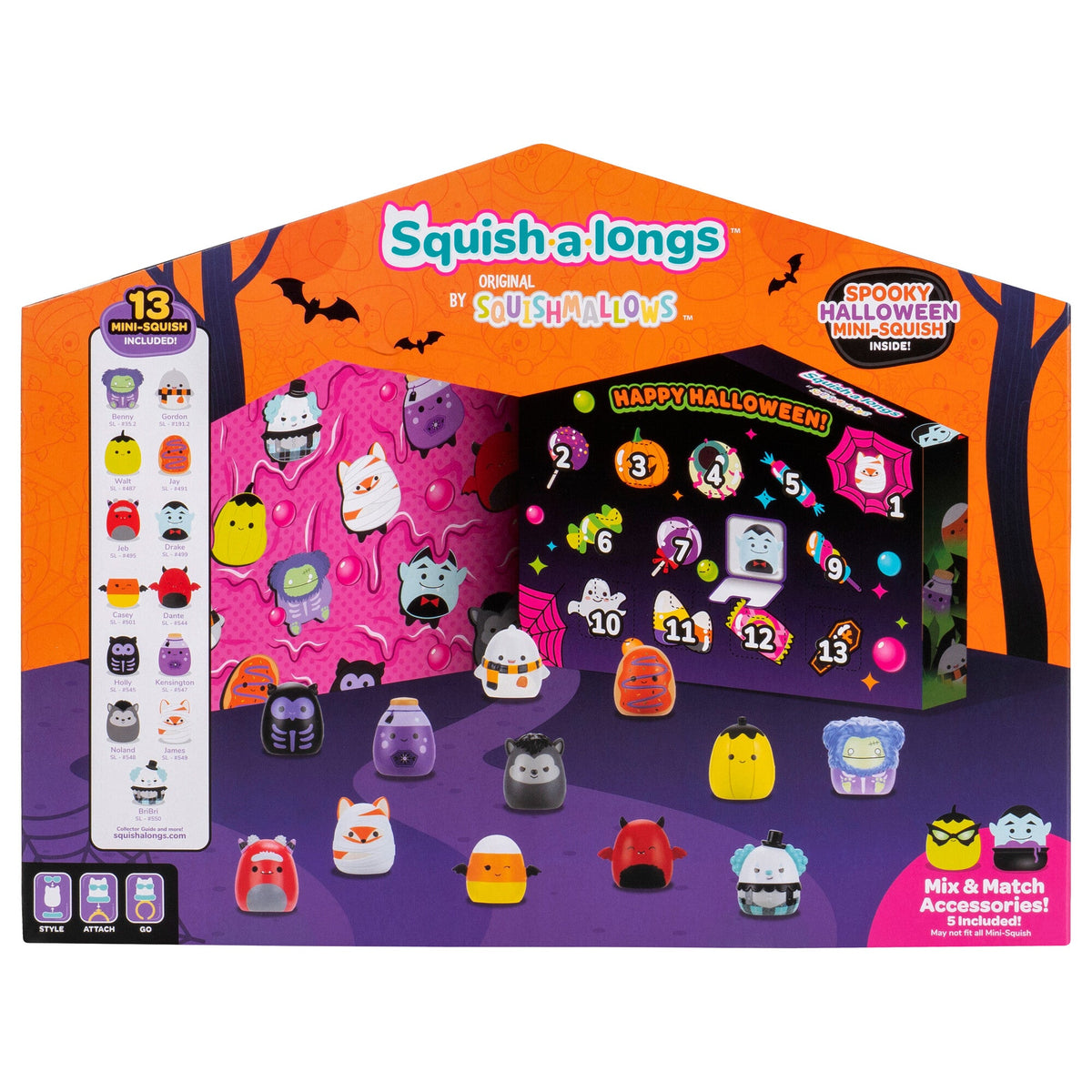Squish-a-longs Halloween Countdown Calendar | Jazwares