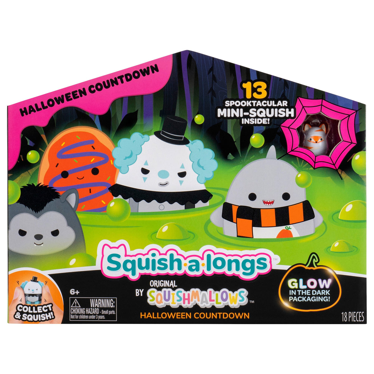Squish-a-longs Halloween Countdown Calendar | Jazwares