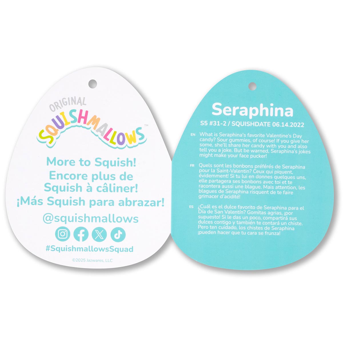 Squishmallows 5" Seraphina the Light Pink Unicorn with Sparkle Horn | Jazwares
