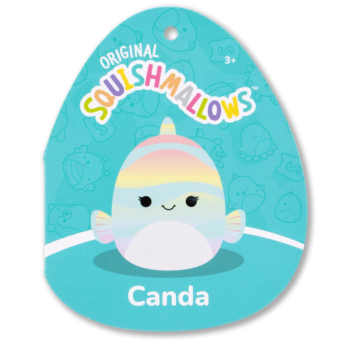 Squishmallows 5" Canda the Rainbow Striped Fish | Jazwares