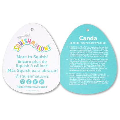 Squishmallows 5" Canda the Rainbow Striped Fish | Jazwares