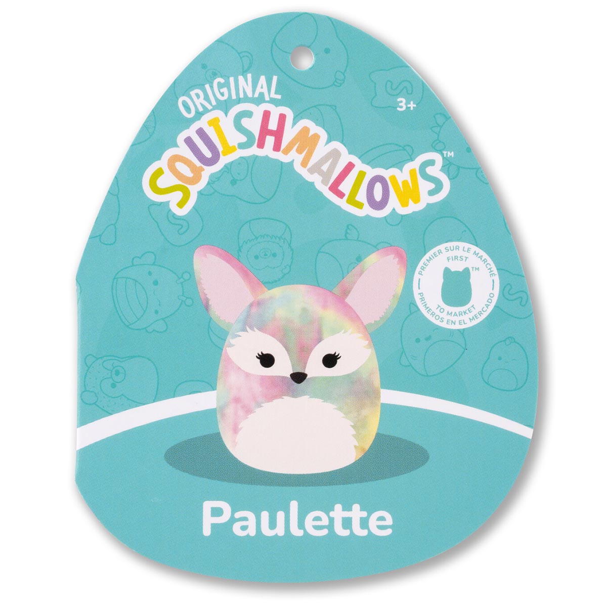 Squishmallows 8" Paulette the Rainbow Tie-Dye Fennec Fox | Jazwares