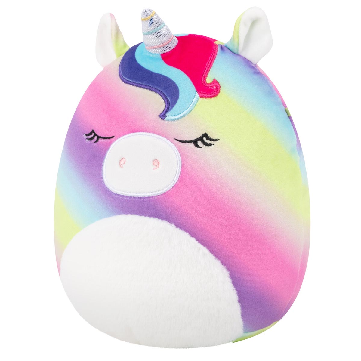Squishmallows 8" Clarissa the Rainbow Unicorn with Fuzzy Belly | Jazwares