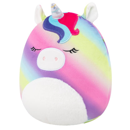 Squishmallows 8" Clarissa the Rainbow Unicorn with Fuzzy Belly | Jazwares