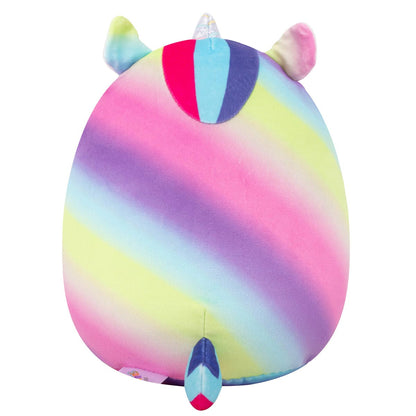 Squishmallows 8" Clarissa the Rainbow Unicorn with Fuzzy Belly | Jazwares