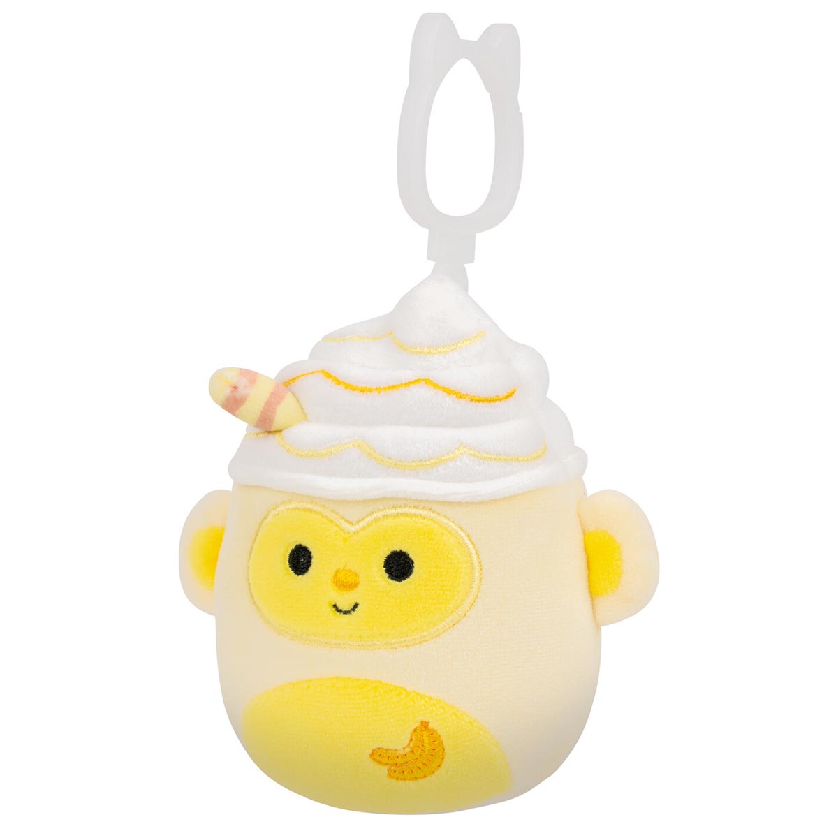 Squishmallows 3.5" Pierogi the Banana Monkey Shake Clip | Jazwares