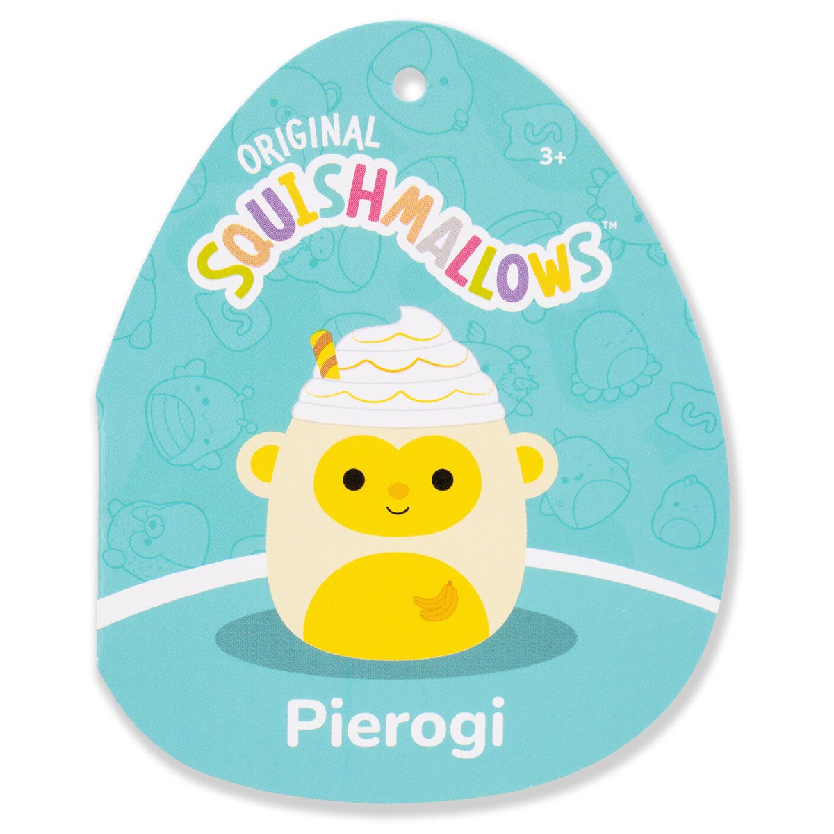 Squishmallows 3.5" Pierogi the Banana Monkey Shake Clip | Jazwares